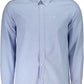Elegant Light Blue Long-Sleeved Shirt