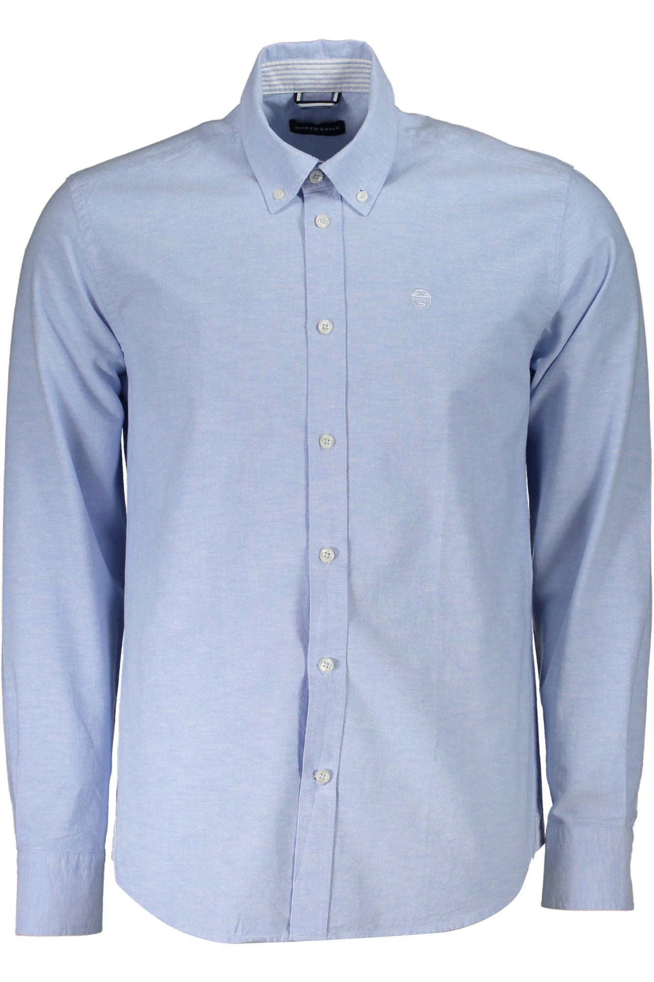 Elegant Light Blue Long-Sleeved Shirt