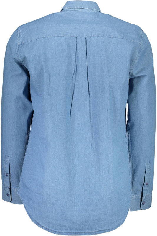 Elegant Light Blue Cotton Shirt for Men