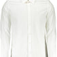 Elegant White Stretch Cotton Shirt