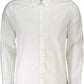 Elegant White Cotton Button-Down Shirt