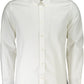 Elegant White Cotton Button-Down Shirt