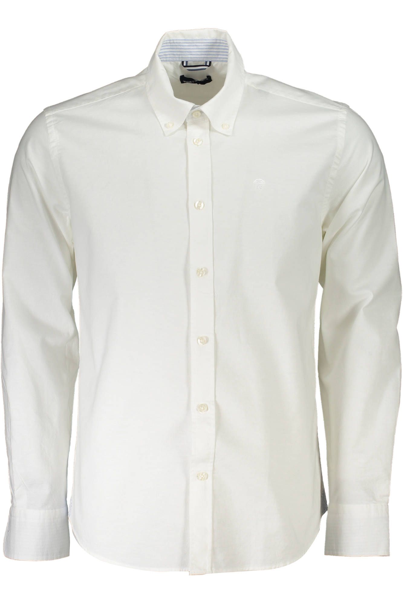 Elegant White Cotton Button-Down Shirt