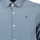 Classic Blue Italian Collar Shirt