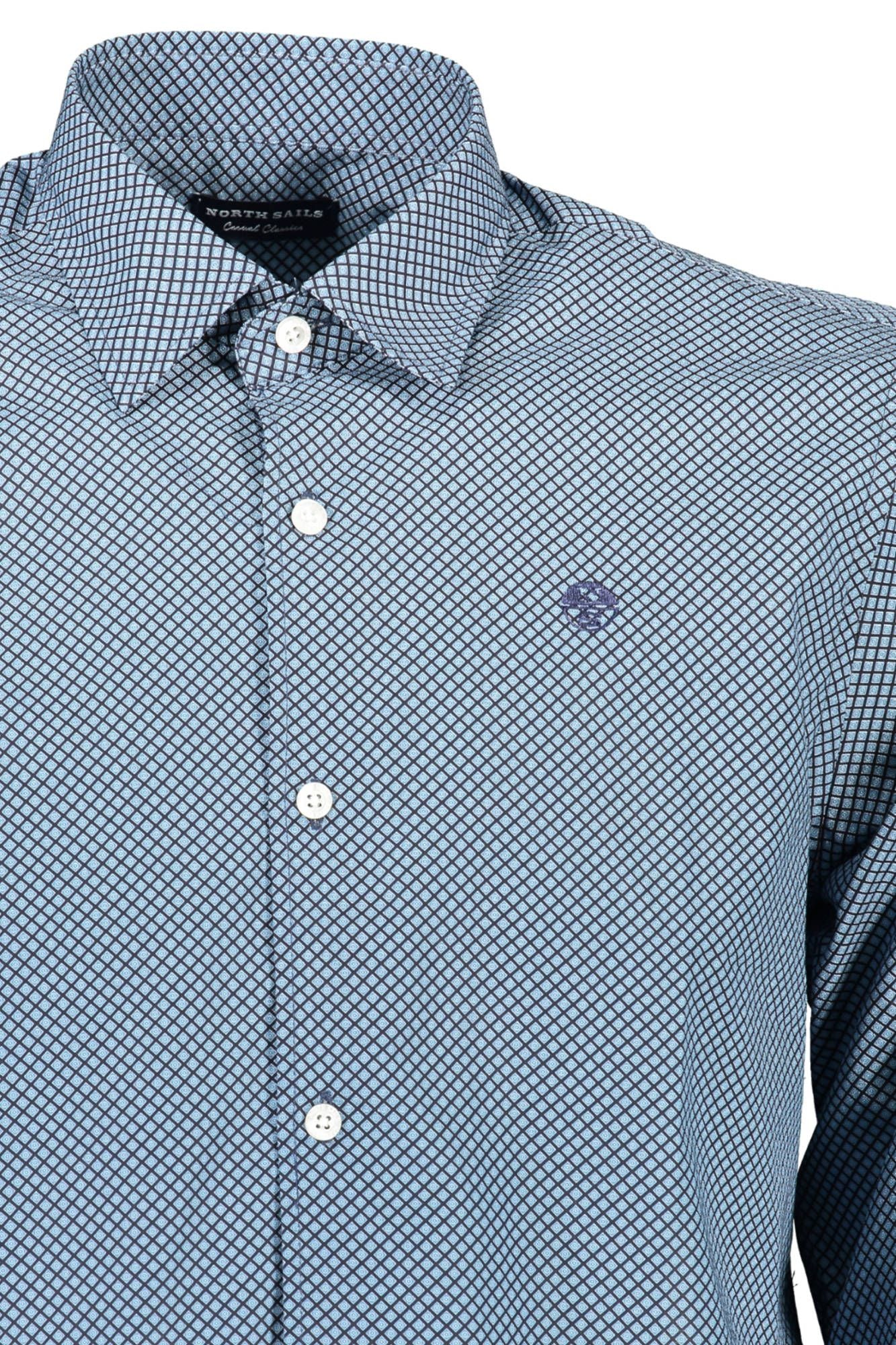 Classic Blue Italian Collar Shirt