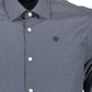 Chic Blue Regular Fit Italian Collar Shirt