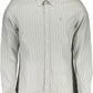 Chic Gray Button-Down Long Sleeve Shirt