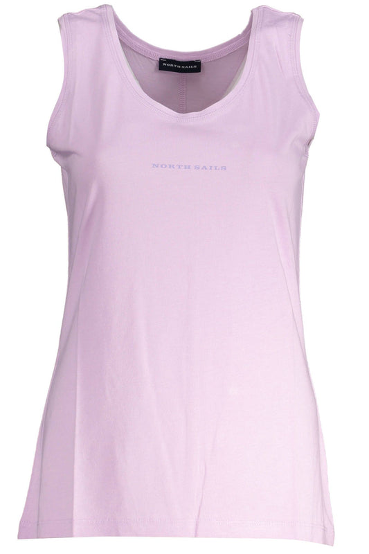 Eco-Conscious Pink Tank Top with Logo Print