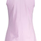 Eco-Conscious Pink Tank Top with Logo Print