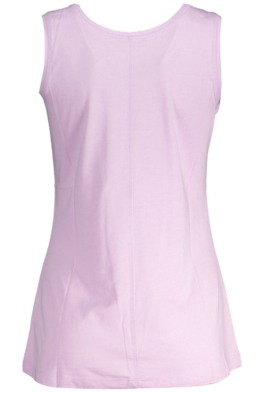 Eco-Conscious Pink Tank Top with Logo Print