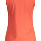 Eco-Chic Red Organic Tank Top with Logo Print