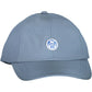 Chic Blue Visor Cap with Logo Accent