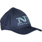 Chic Blue Embroidered Cotton Cap