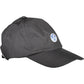 Sleek Black Visor Cap with Logo Detail