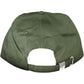 Green Cotton Cap with Visor and Logo Accent
