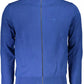 High Collar Cardigan with Embroidered Logo