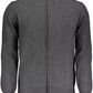 Elegant Gray Full Zip Cardigan