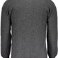 Elegant Gray Full Zip Cardigan