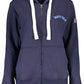 Cozy Blue Cotton-Blend Hooded Sweatshirt