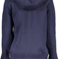 Cozy Blue Cotton-Blend Hooded Sweatshirt
