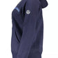 Cozy Blue Cotton-Blend Hooded Sweatshirt