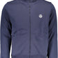 Chic Blue Zippered Sweatshirt with Logo
