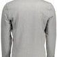 Chic Gray Long-Sleeved Zip Sweatshirt