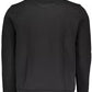 Sleek Black Zip Sweater with Logo Detail