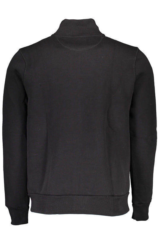 Zippered Long-Sleeve Sweatshirt with Logo