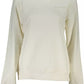 Chic Organic Cotton White Crewneck Sweater