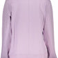 Chic Purple Organic Cotton Sweatshirt