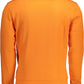 Orange Long-Sleeved Crew Neck Sweater