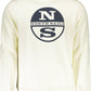 Elegant White Cotton Sweatshirt with Logo Print