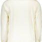 Elegant White Cotton Sweatshirt with Logo Print
