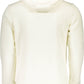 Elegant White Hooded Cotton Sweatshirt