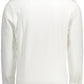 Sleek White Cotton Sweatshirt with Stylish Print