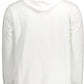 White Cotton Hooded Sweatshirt with Logo