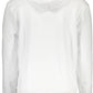 White Cotton Hooded Sweatshirt with Print