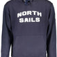 Blue Hooded Sweatshirt with Graphic Logo