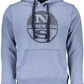 Blue Hooded Sweatshirt with Central Pocket