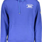 Chic Blue Hooded Long-Sleeved Sweatshirt