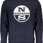 Chic Maritime-Inspired Blue Cotton Sweatshirt