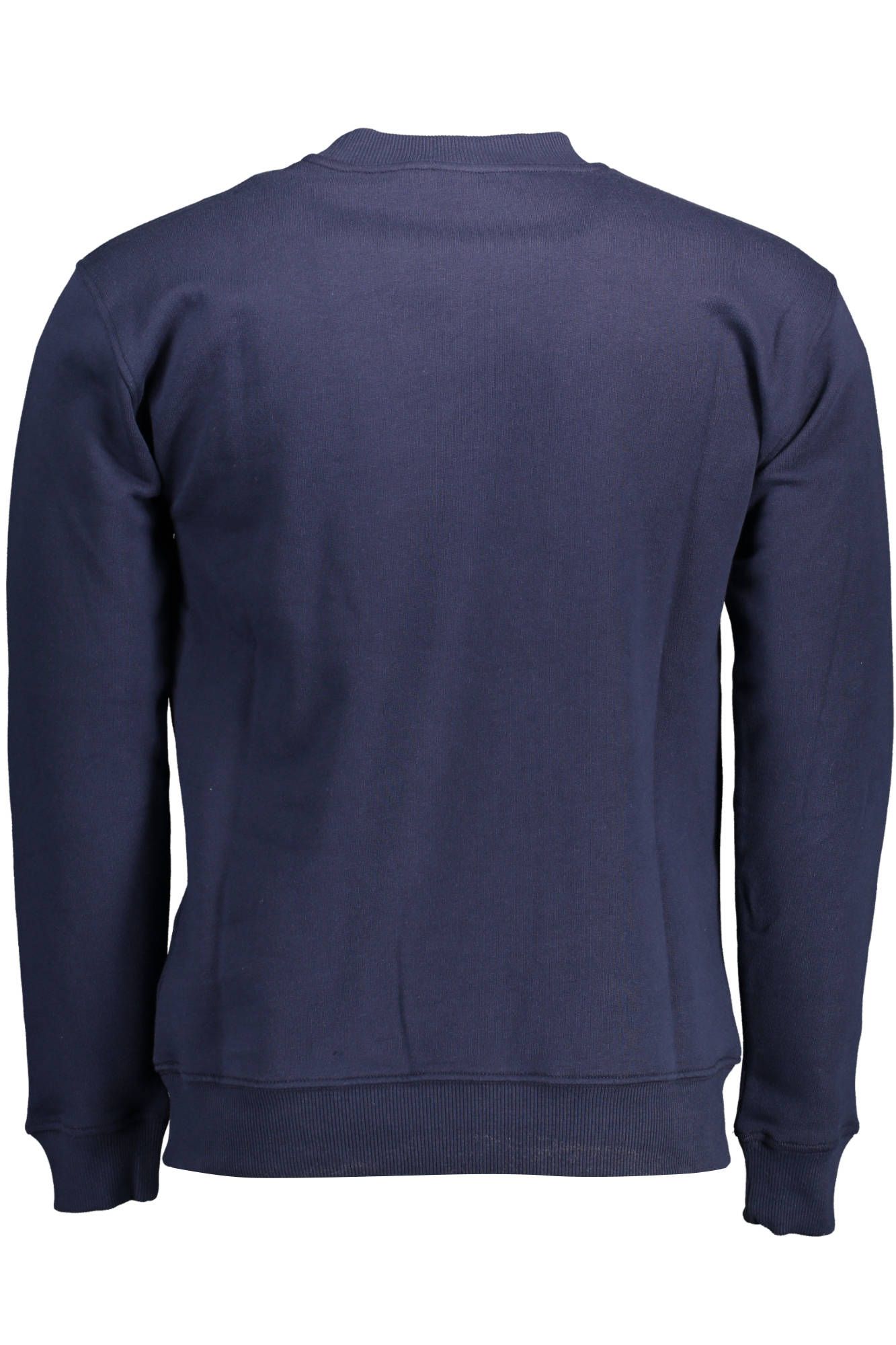 Blue Round Neck Cotton Sweatshirt