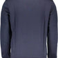 Blue Long-Sleeved Printed Sweatshirt