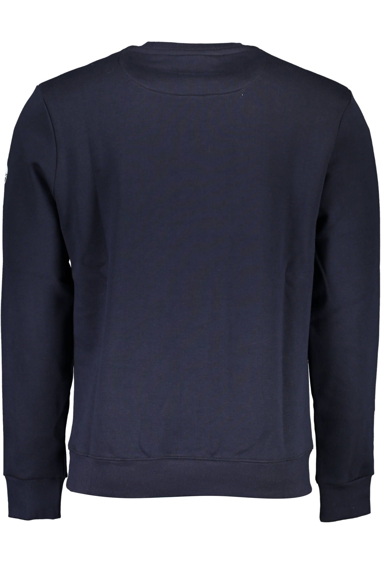 Blue Cotton Round Neck Sweatshirt