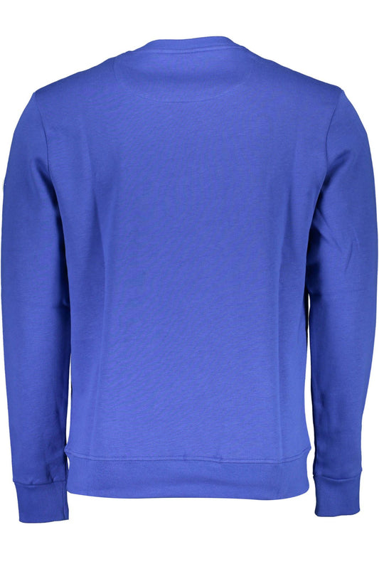 Classic Long-Sleeve Round Neck Blue Sweater