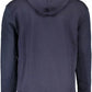 Blue Hooded Sweatshirt with Graphic Logo