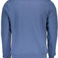 Chic Blue Printed Logo Sweatshirt