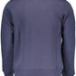 Chic Blue Crewneck Sweater with Logo Detail