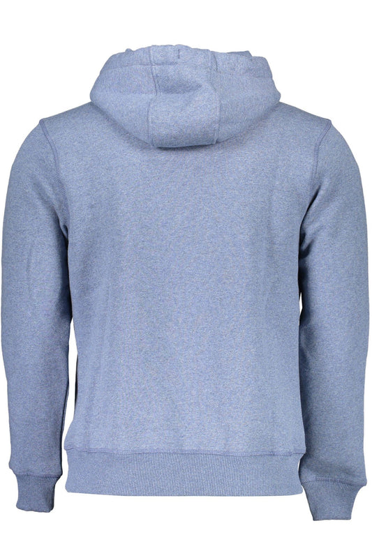 Chic Coastal Blue Hooded Sweatshirt